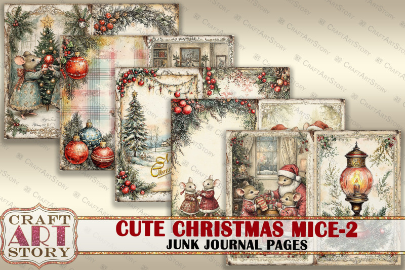 cute-christmas-mice-2-junk-journal-kit-printable-mouse