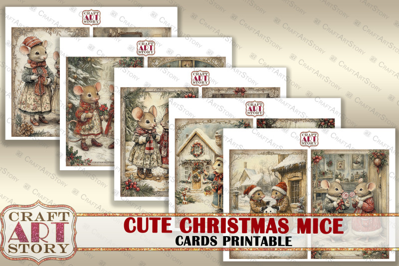 cute-christmas-mice-cards-printable-atcs-junk-journal-kit