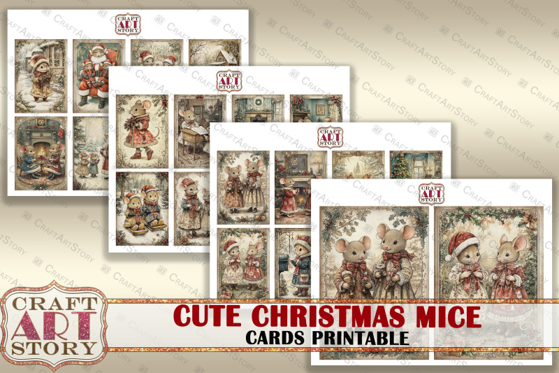 cute-christmas-mice-cards-printable-atcs-junk-journal-kit