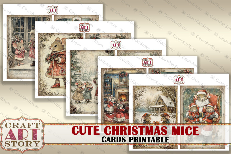 cute-christmas-mice-cards-printable-atcs-junk-journal-kit