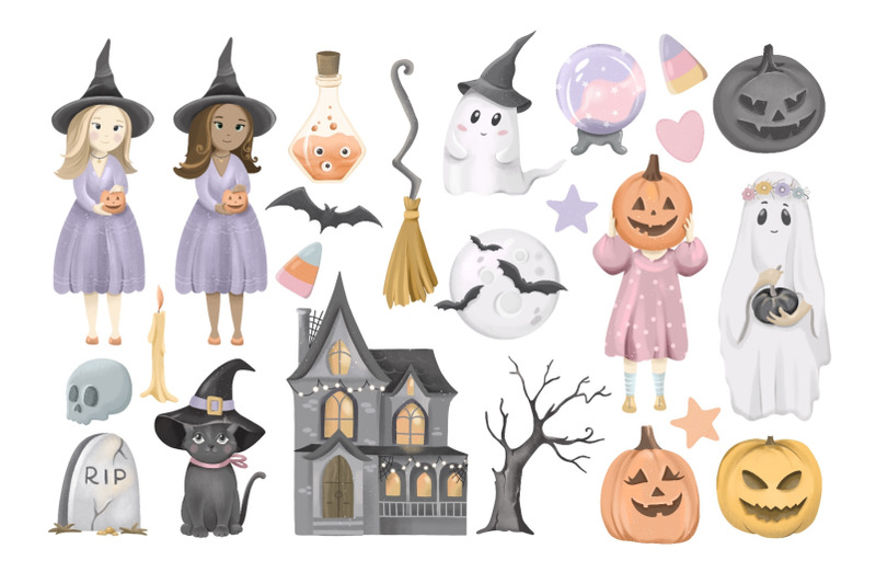 kids-halloween-png-witch-horror-clipart-halloween-horror-house