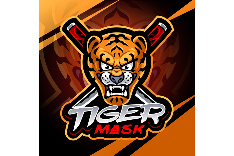 tiger-mask-esport-mascot-logo-design