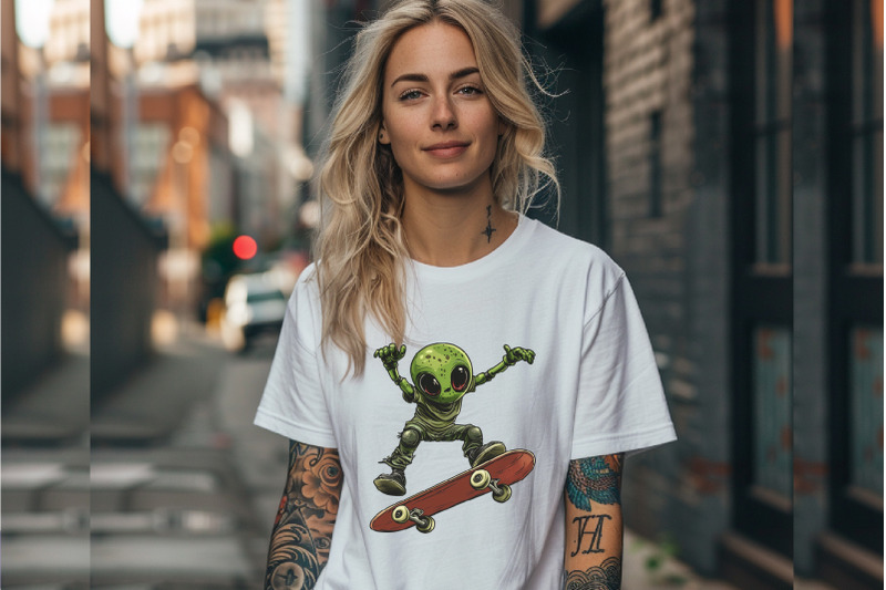 alien-on-skateboarding-tshirt-sticker