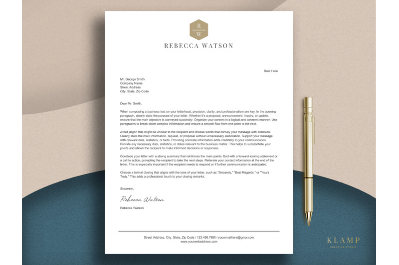 personalized-letterhead-template