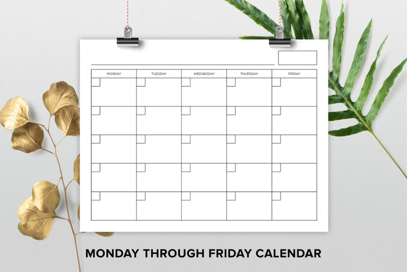 8-5-x-11-inch-blank-monday-to-friday-calendar-page-template