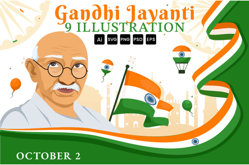 9-happy-gandhi-jayanti-day-illustration