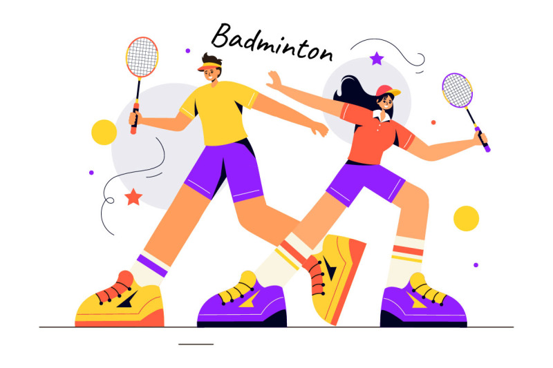 10-badminton-player-illustration