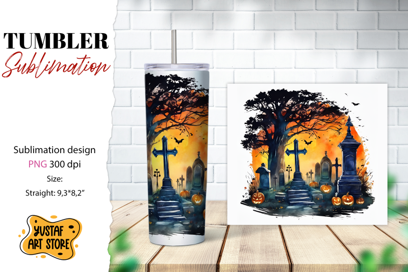 halloween-tumbler-wrap-spooky-cemetery-sublimation