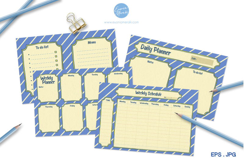 blue-planner-budget-journal-set