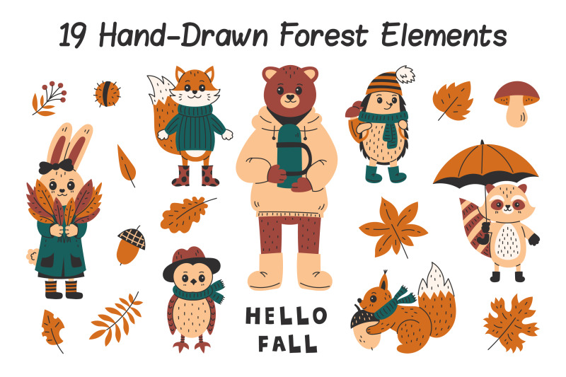 fall-animals-png-clipart