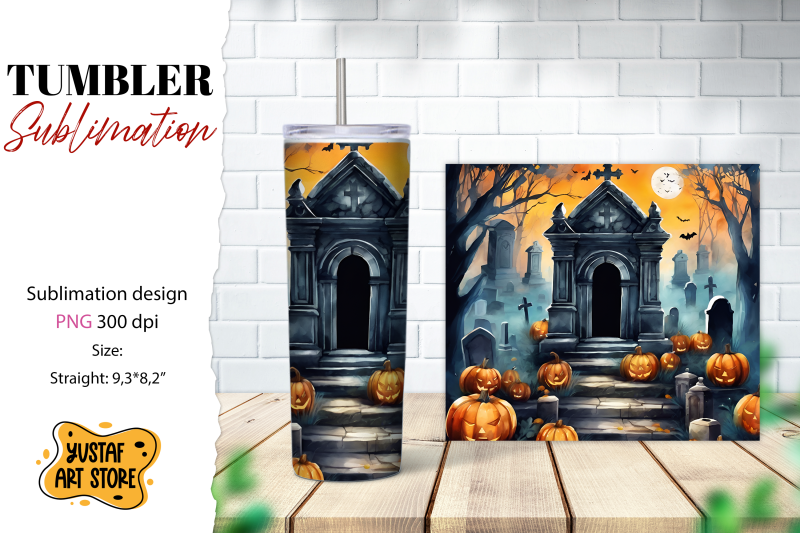 halloween-tumbler-wrap-spooky-cemetery-sublimation