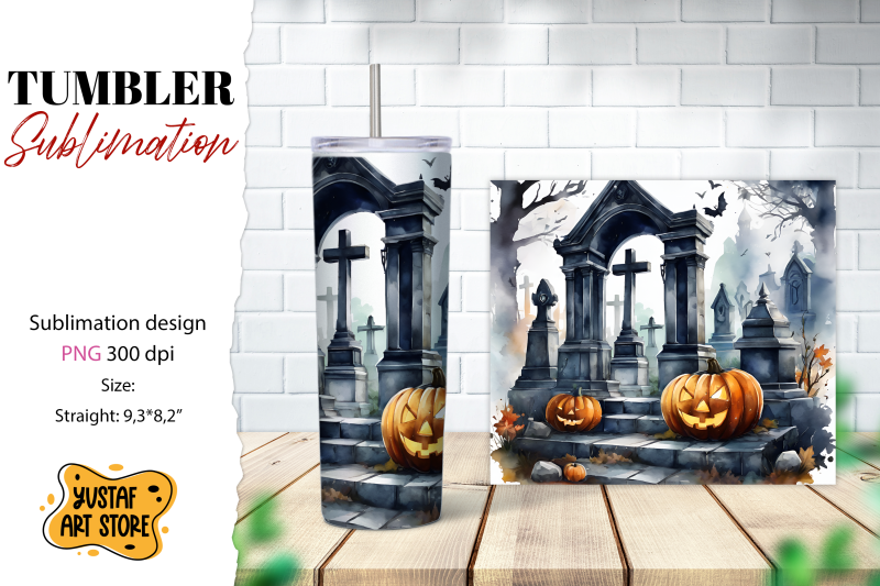 halloween-tumbler-wrap-spooky-cemetery-sublimation