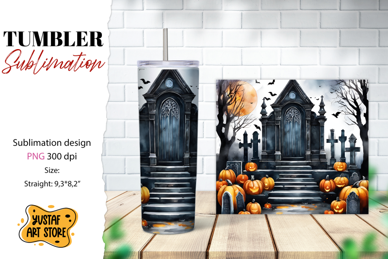 halloween-tumbler-wrap-spooky-cemetery-sublimation