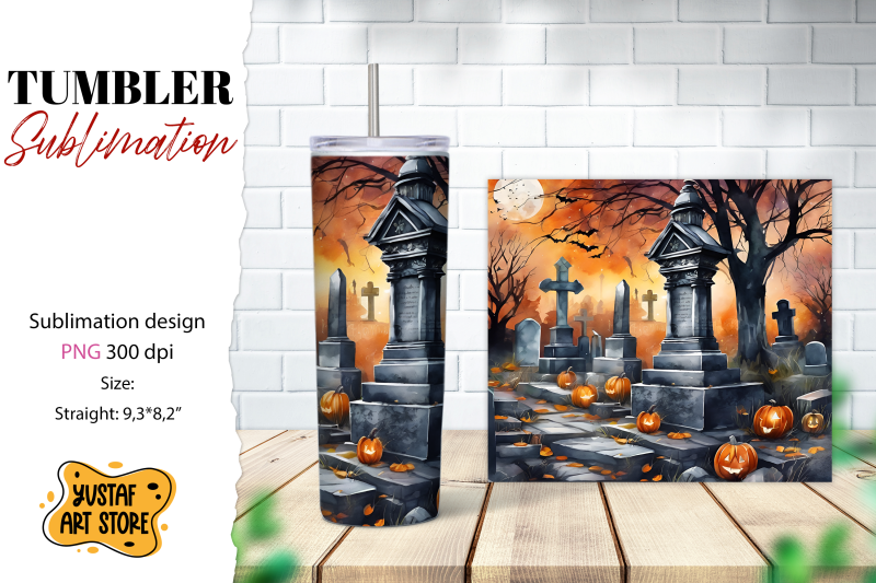 halloween-tumbler-wrap-spooky-cemetery-sublimation