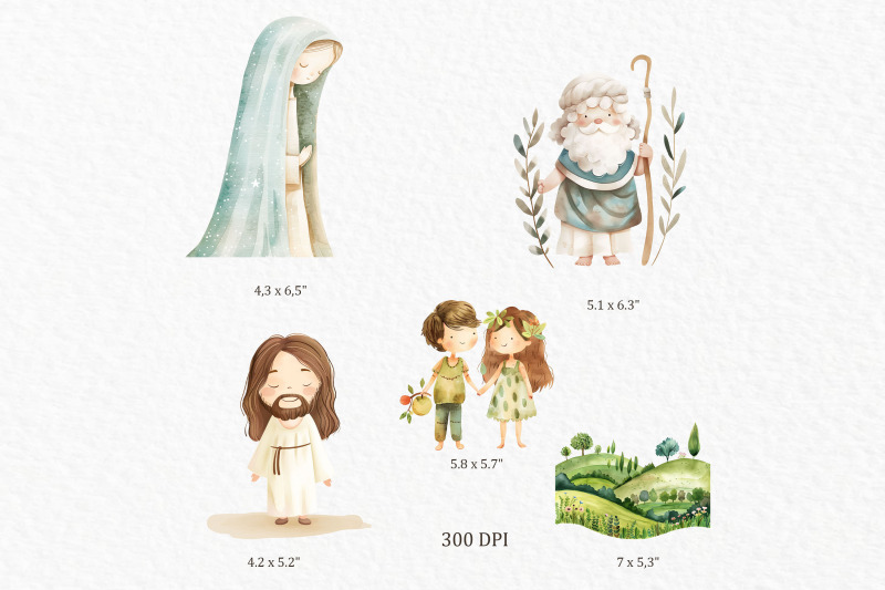 bible-character-watercolor-clipart-png