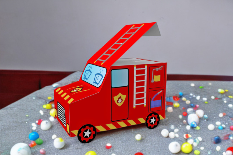 fire-truck-favor-3d-papercraft