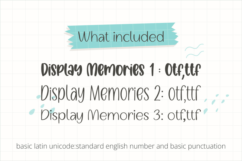 display-memories-cute-trio-font-for-planner