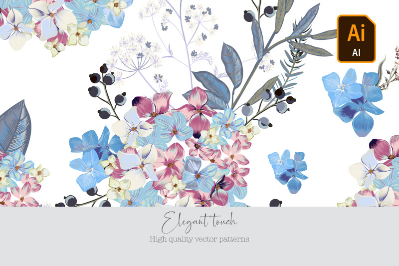 floral-vintage-seamless-patterns-and-clip-art