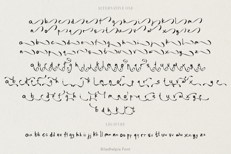 biladhelpia-handwritten-font