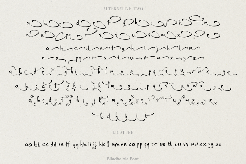 biladhelpia-handwritten-font