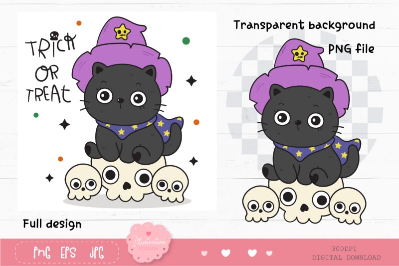 halloween-cat-kawaii-clipart-trick-or-treat-kitten-cartoon