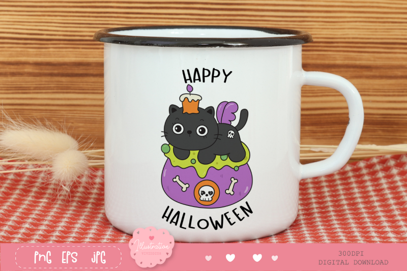 halloween-cat-on-magic-pot-kawaii-clipart-trick-or-treat