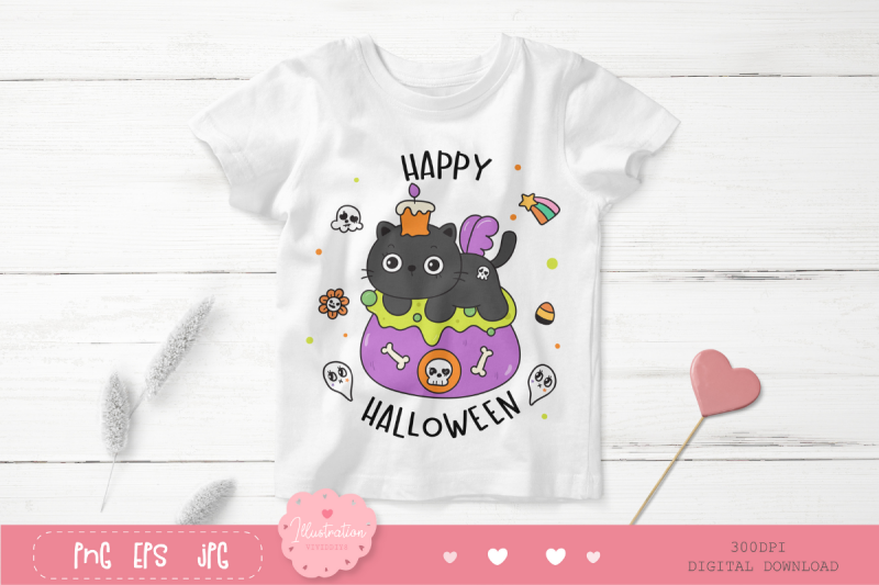 halloween-cat-on-magic-pot-kawaii-clipart-trick-or-treat