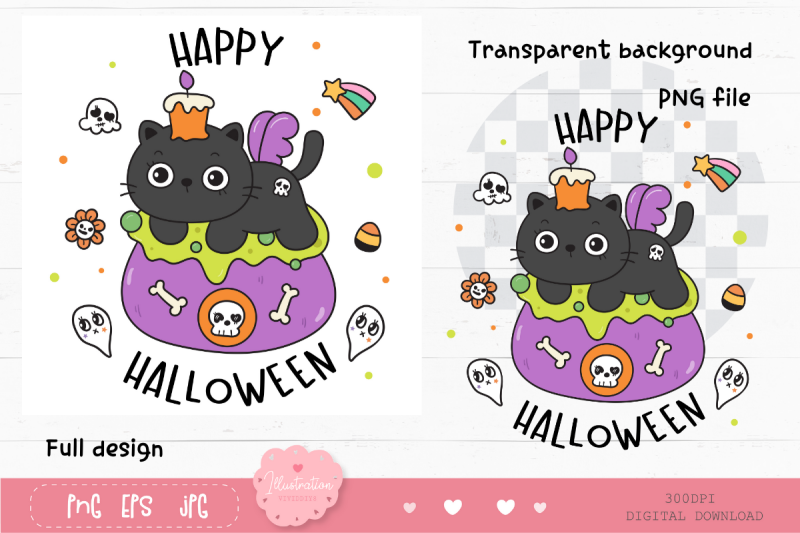 halloween-cat-on-magic-pot-kawaii-clipart-trick-or-treat