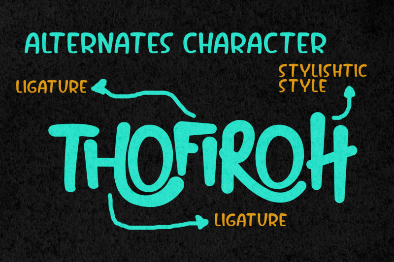 thofiron-handmade-brush-display-font