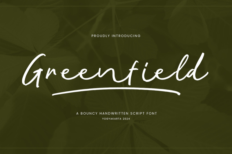 greenfield-handwritten-script