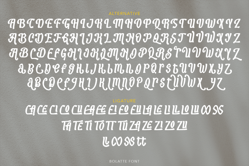 bolatte-display-font