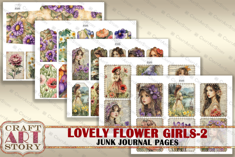 vintage-lovely-flower-girls-junk-journal-kit-1-scrapbooking