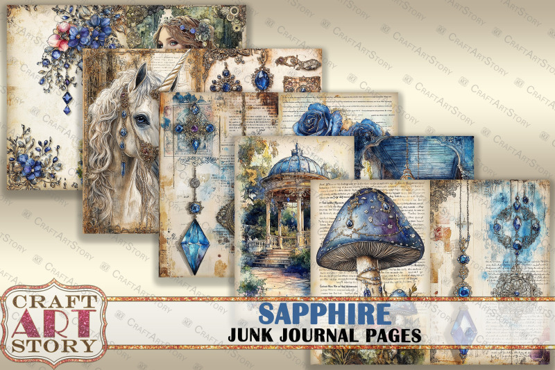 romantic-sapphire-junk-journal-pages-fairy-sapphire