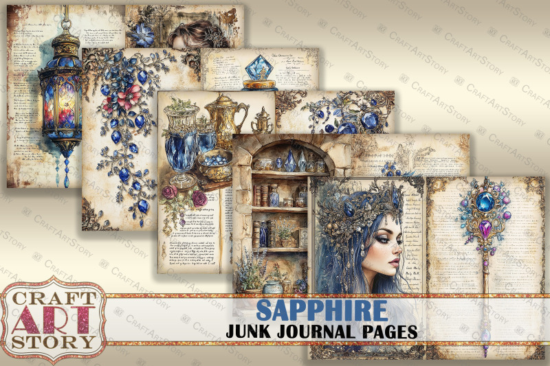 romantic-sapphire-junk-journal-pages-fairy-sapphire