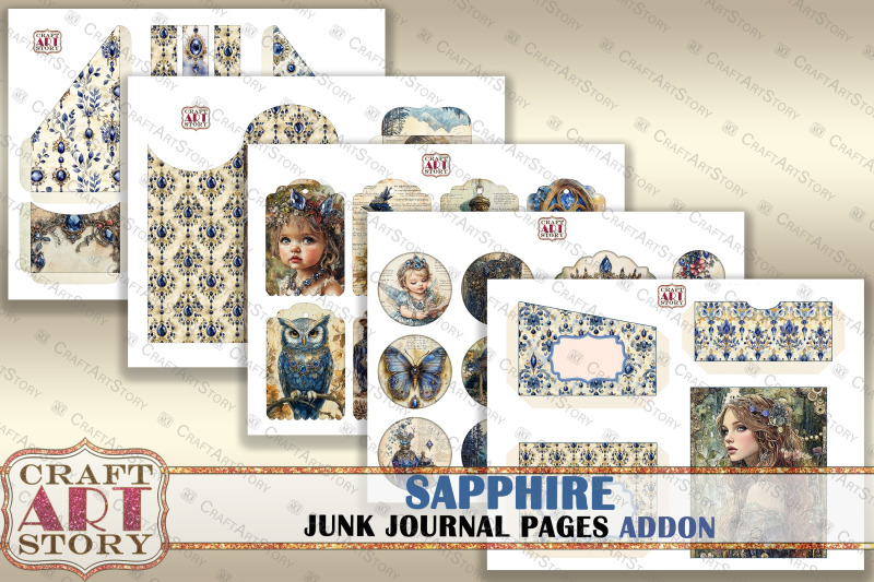 romantic-sapphire-junk-journal-pages-addon-fairy-sapphire