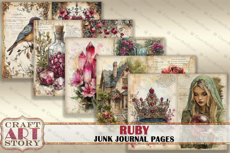 romantic-ruby-junk-journal-pages-fairy-ruby-scrapbook