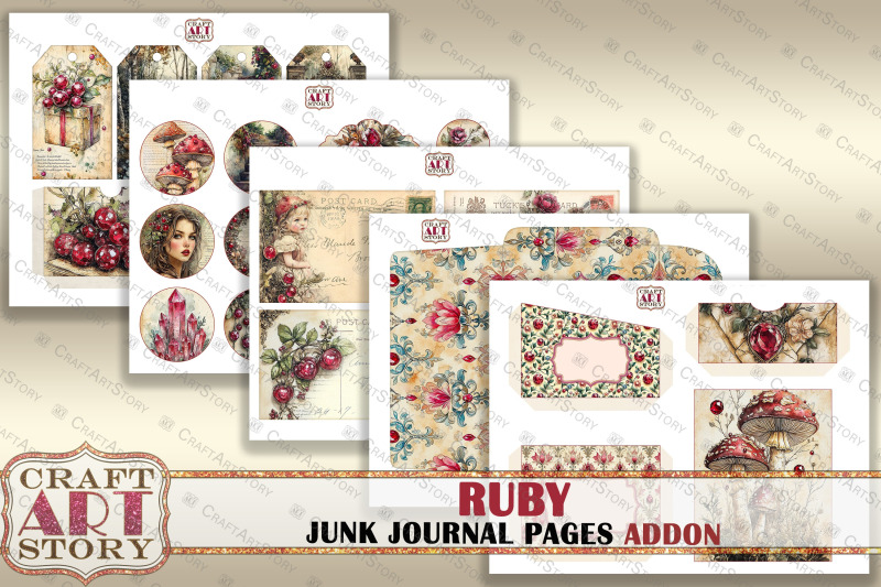 romantic-ruby-junk-journal-pages-fairy-ruby-scrapbook-addon