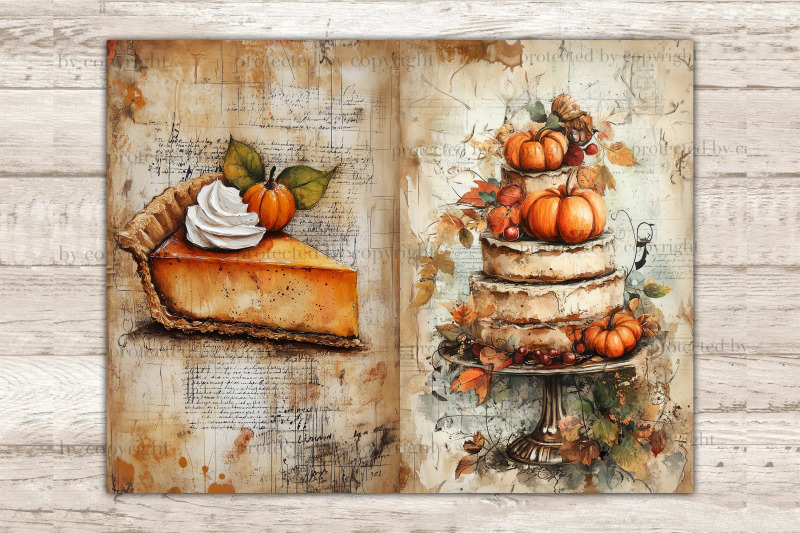 autumn-junk-journal-pages-pumpkin-printable-paper