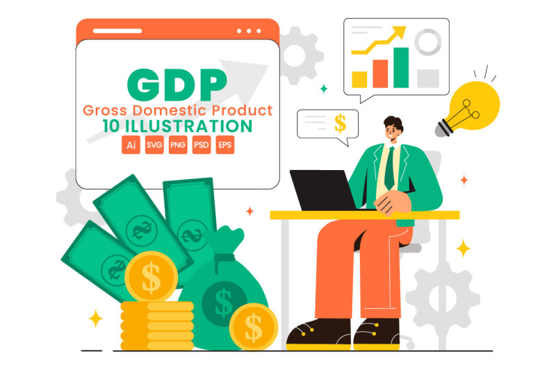 10-gdp-or-gross-domestic-product-illustration