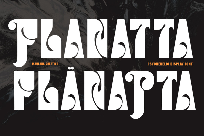 flanatta-psychedelic-display-font