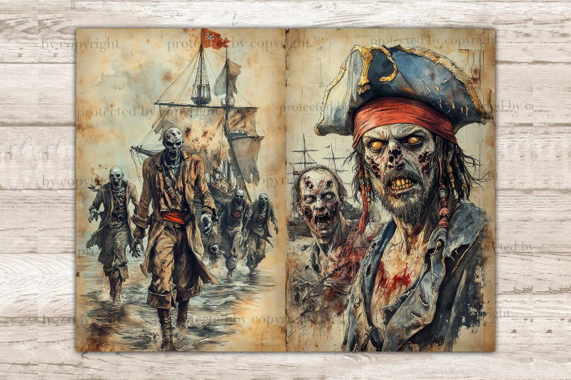 zombie-pirates-junk-journal-page-scary-halloween-printable