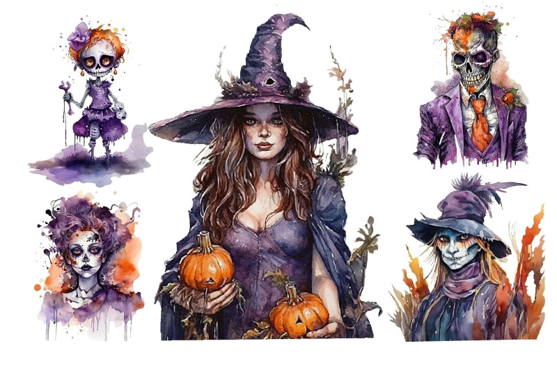 watercolor-halloween