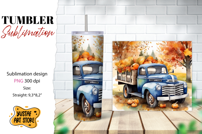 fall-tumbler-wrap-fall-truck-sublimation