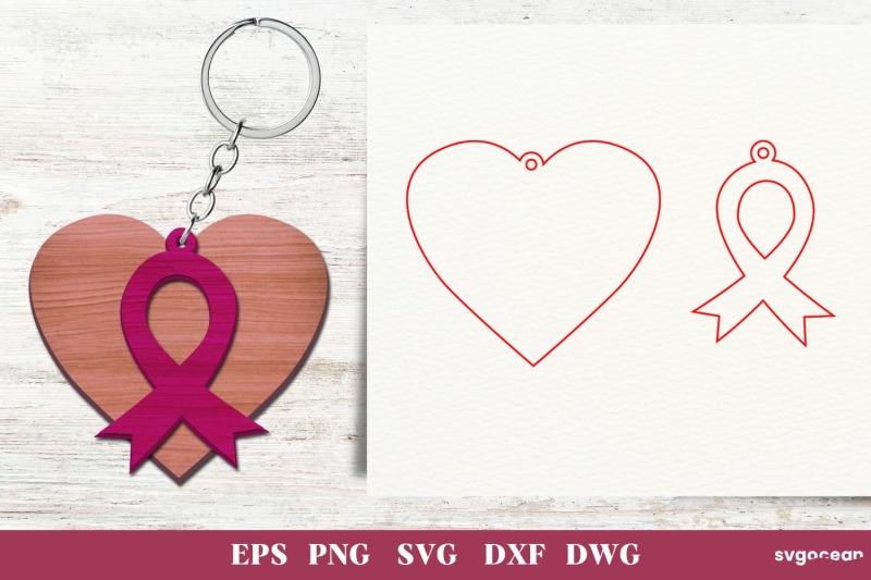 cancer-awareness-keychains-laser-cut