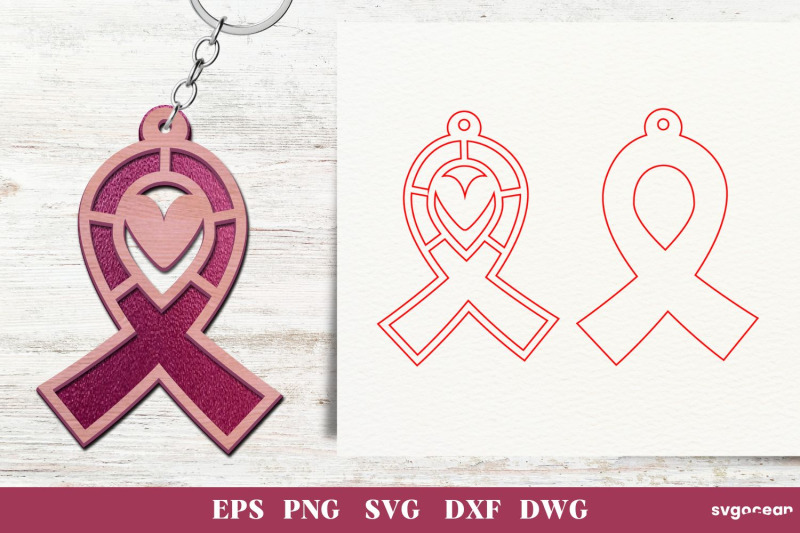 cancer-awareness-keychains-laser-cut