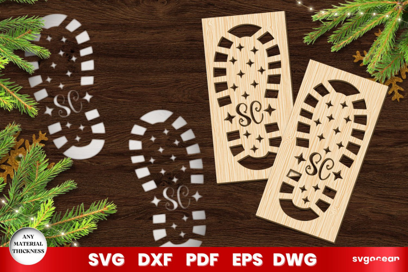 santa-claus-footprint-stencil-laser-cut