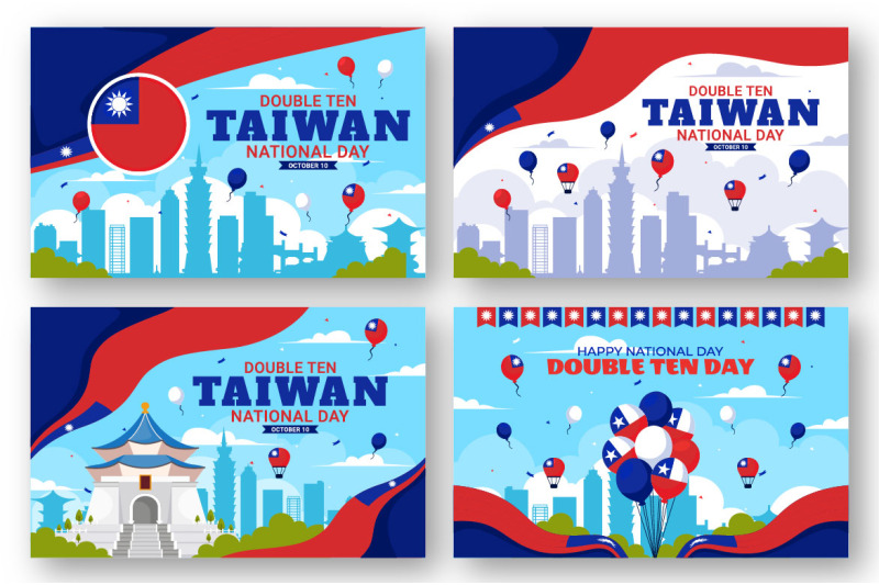 12-double-ten-taiwan-national-day-illustration