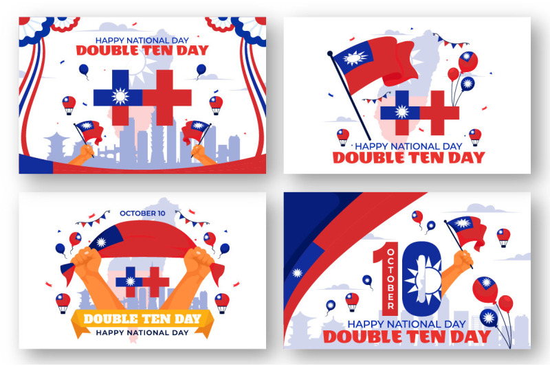 12-double-ten-taiwan-national-day-illustration