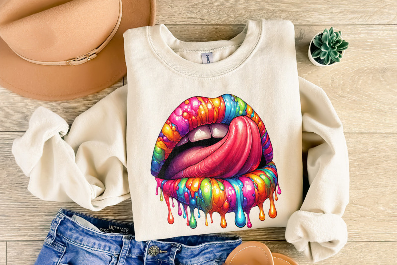 rainbow-lips-png-dripping-lip-clipart-digital-download-colorful-png