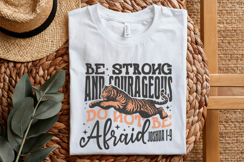be-strong-and-courageous-sublimation-design-christian-png-faith-png